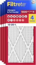 Filtrete 10x20x1 AC Furnace Air Filter, MERV 11, MPR 1000, Micro Allergen by Unknown