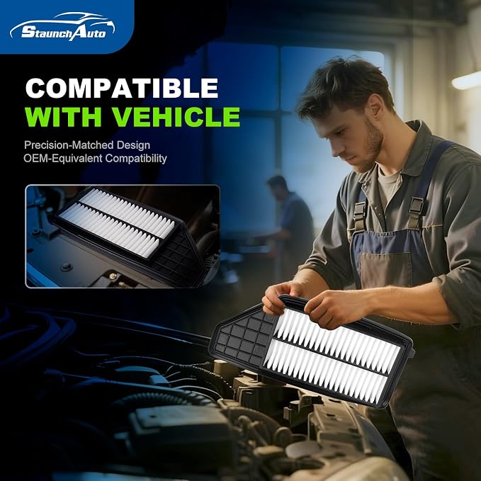 Engine & Cabin Air Filter Set for 2019-2022 Honda Insight 1.5L L4 Gas - Image 6