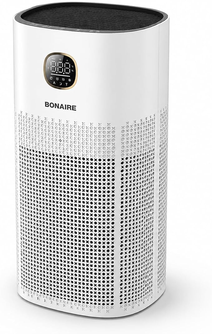 Bonaire Air Purifier for Home | for Large Rooms up to 3600 sqft | 3-in-1 HEPA13 by Bonaire