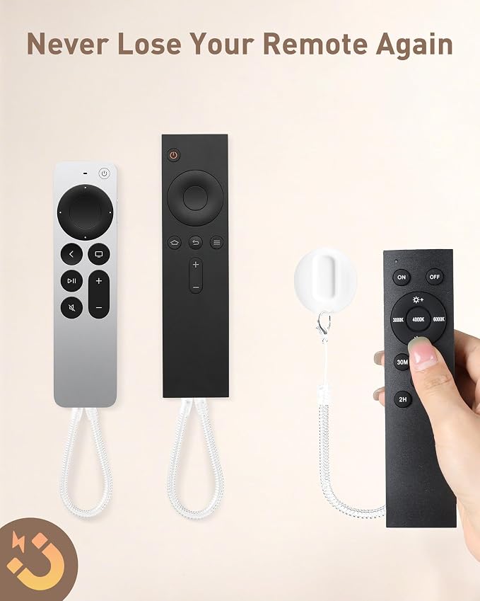 2-in-1 Magnetic Remote Control Holder Wall Mount, 2 Pack Self-Adhesive TV - Image 2