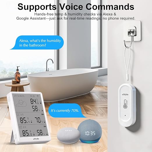 eMylo WiFi Thermometer Hygrometer 3 Pack, Smart Digital Indoor Temperature - Image 6