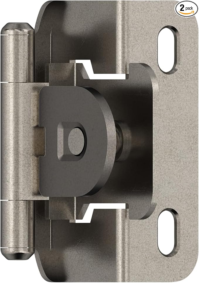 Amerock BPR871914 | Cabinet Hinge | 1/2 inch Overlay Single Demountable | by Amerock