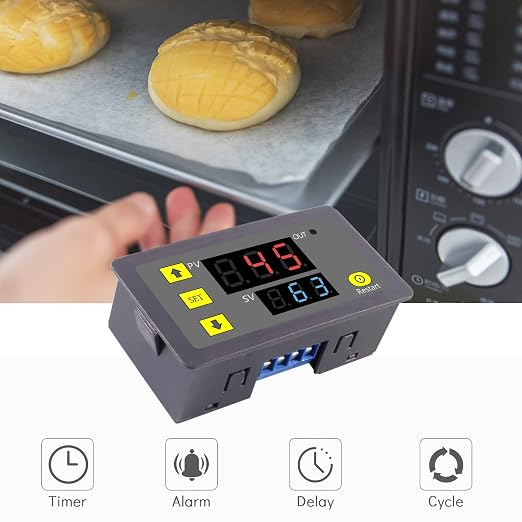 2Pcs Timer Delay Relay AC 110V 220V 10A 1500W Programmable LED Display Digital - Image 7