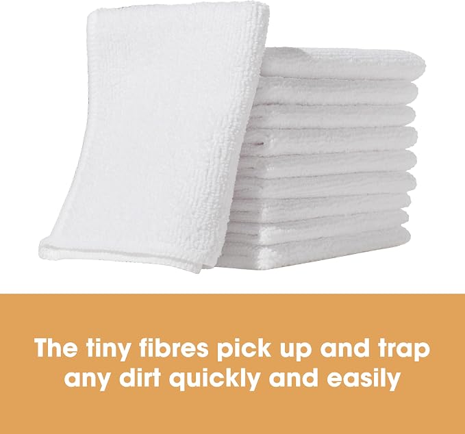 Furniture Clinic Pack of 10 Microfiber Cloths – Lint Free - Image 7
