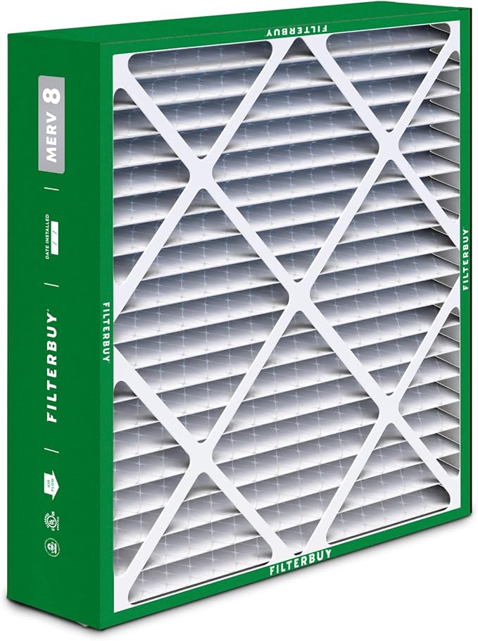 Filterbuy 20x25x5 Air Filter MERV 8 Essential Dust & Allergy Defense, Pleated - Image 9