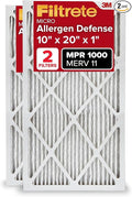 Filtrete 10x20x1 AC Furnace Air Filter, MERV 11, MPR 1000, Micro Allergen by Filtrete
