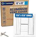 12x12 Aluminum 4-Way Air Flow HVAC Vent Cover Wall Ceiling Register by ACLAMINAIRE
