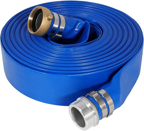 1" x 100 ft Backwash Hose for Swimming Pools, Heavy Duty PVC Lay Flat Water by Picatu