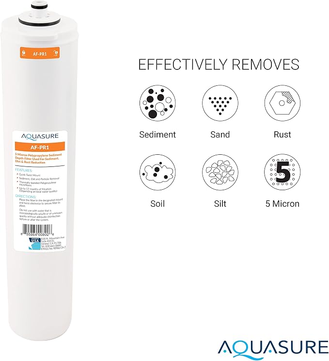 Aquasure ‎‎Premier Series Stage 1, 4 Sediment, Carbon Block & Alkaline - Image 3