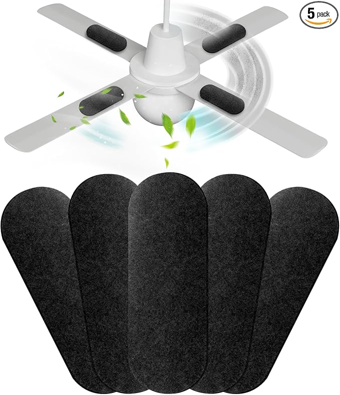 5 Pack Ceiling Fan Filters for Blades, Air Filters by AesoKone