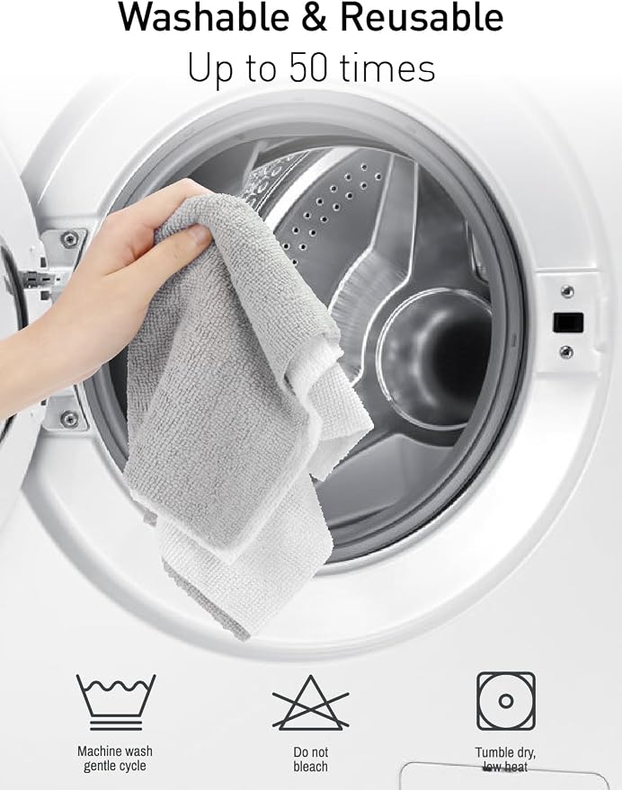 Fantasticlean Microfiber Cleaning Cloth Roll -40 Pack, Tear Away Microfiber - Image 7