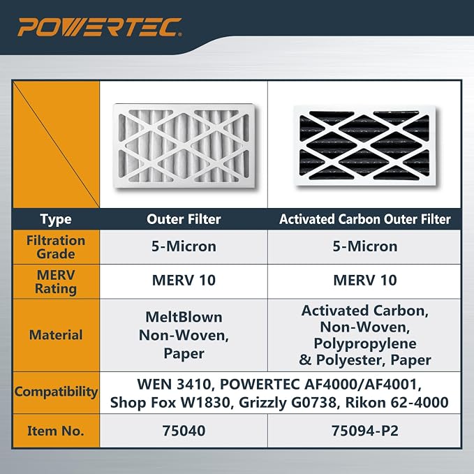 POWERTEC 5 Micron Outer Air Filter - Image 7