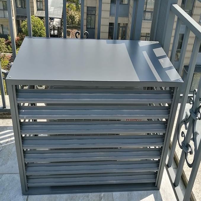 Freestanding Louvered Space Divider, outdoor garbage can enclosures, balcony by Unknown