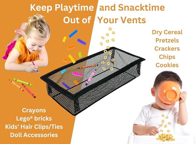 SEAL360 Floor Vent Screen Net, Air Vent Filter Mesh Catches Toys Snacks Pet - Image 2