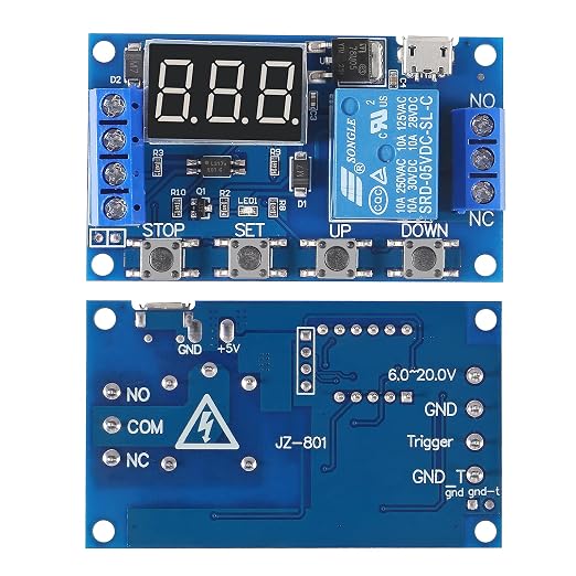ACEIRMC DC 6-30V Timer Relay Programmable Delay Relay Module Cycle Timer - Image 2