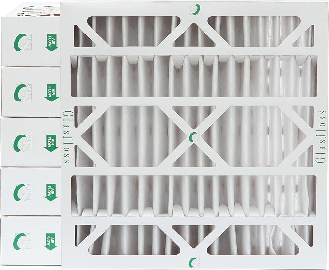 Glasfloss 20x20x4 MERV 13 AC & Furnace 4" Depth Air Filters. Case of 6. Actual - Image 2