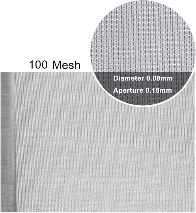 Stainless Steel Woven Wire Mesh Stainless Steel Wire Mesh 100 Fine Screen - Image 3