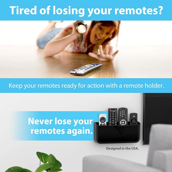 TotalMount Hole-Free Remote Holder – Eliminates Need to Drill Holes in Your Wall - Image 2