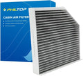 PHILTOP HEPA Cabin Air Filter w/Activated Carbon, Compatible by PHILTOP