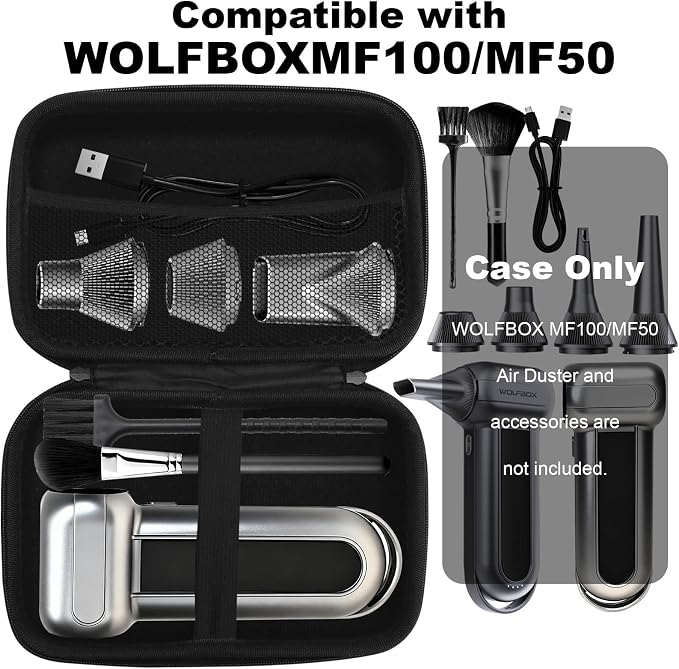 Engorgio Case Compatible for WOLFBOX MF100 /MF50 Electric Air Duster – Travel - Image 4