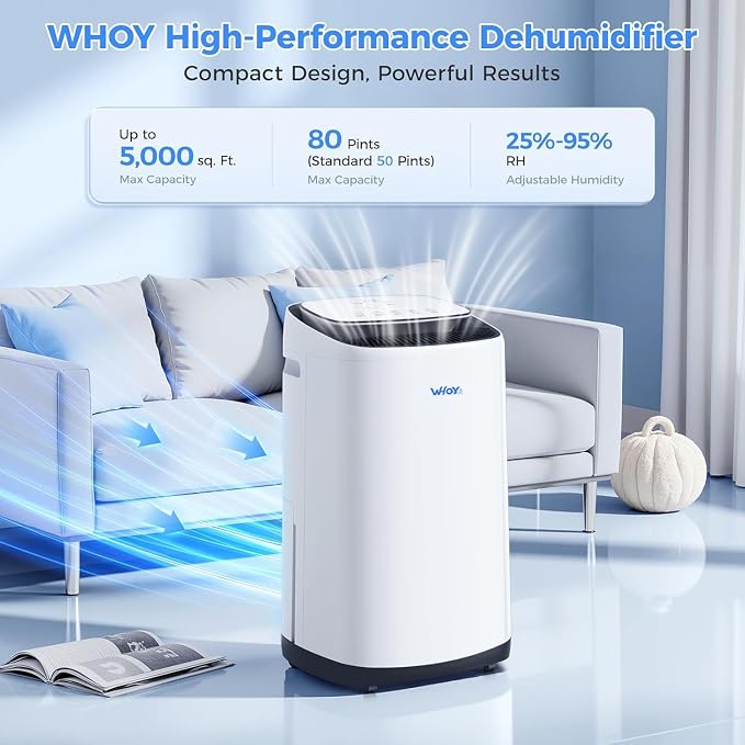 80 Pints Smart Dehumidifier - Image 2