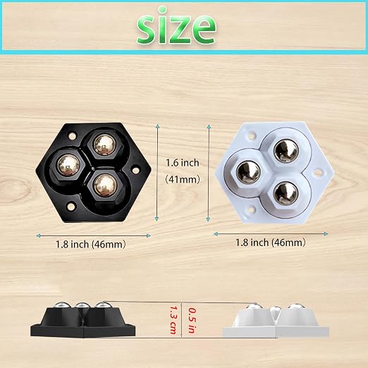 8 Pack Appliance Sliders for Kitchen Appliances, Self Adhesive Mini Caster - Image 6
