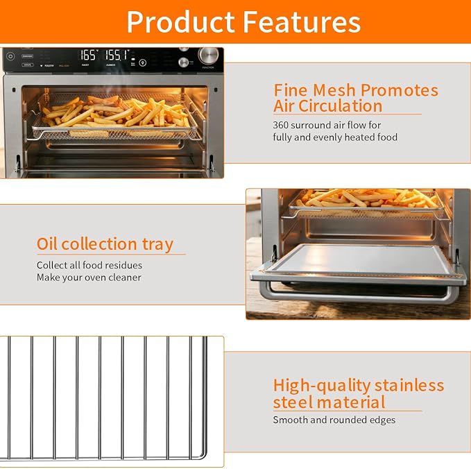 Toaster Oven Replacement Parts for Typhur Sync Oven 12 in 1 Countertop Air - Image 4