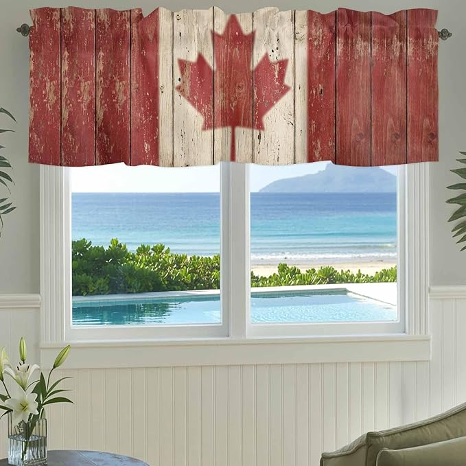 Canada Curtain Valances for Windows, Kitchen Valance Window Treatment - Image 3