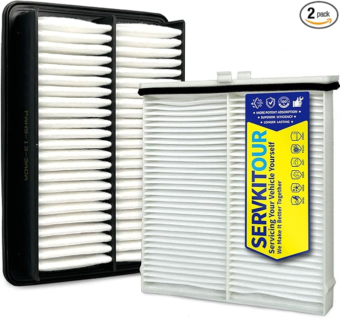 Engine Cabin Air Filter Kit for Mazda CX-30 CX30, for Mazda 3/3 Sport, Replace by SERVKITOUR
