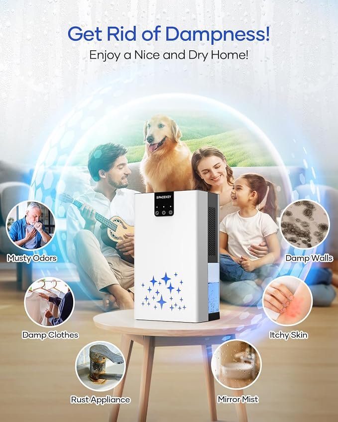 Dehumidifier, 95 OZ Water Tank Dehumidifiers - Image 7