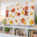 Autumn Orange Maple Leaves Falling Indoor TV Cover, Elastic TV Screen Protector by Unknown