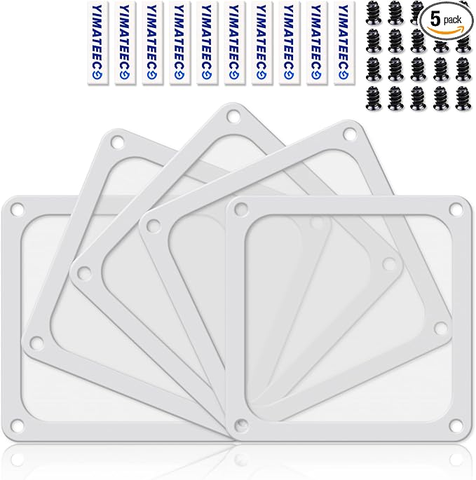 Dust Filter PC 120mm for Computer Cooler/PSU/Routers Nylon 80 Mesh, Magnetic by YIMATEECO
