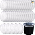 Boao 80 Pieces Paint Strainer Bags White Fine Mesh Filters Bag Bucket Elastic by Boao