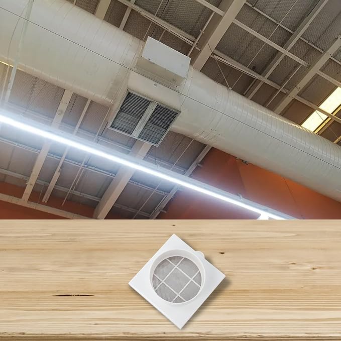 Duct Air Filter for PVC and PE Pipe Ventilation, Removable Washable Aluminum - Image 7