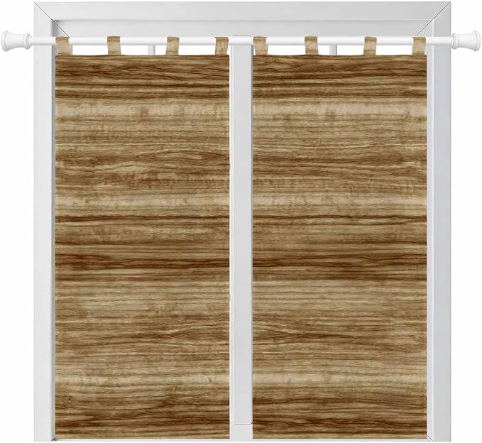 Vintage Western Living Room Curtains 84 Inch Length, Window Curtains Tab Top by Unknown