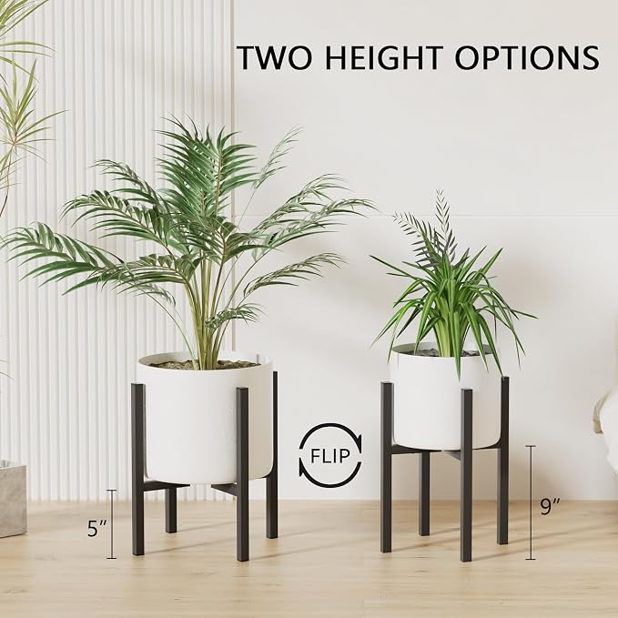 Linpla 2-Pack Adjustable Metal Plant Stand Indoor Outdoor - Image 3