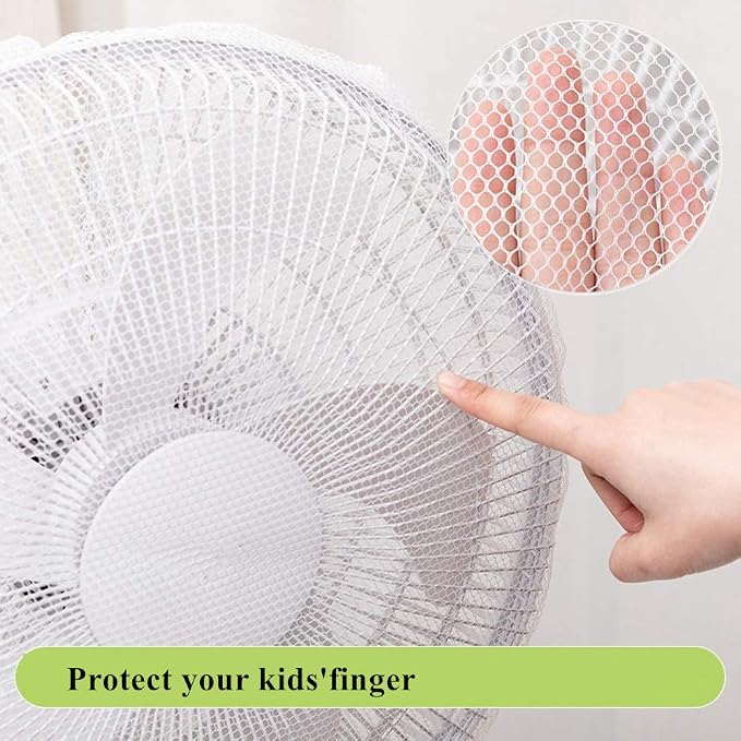 2 Pack - 18" Fan Safety Protection Cover, Kids Finger Protect Fan Net Guard - Image 3