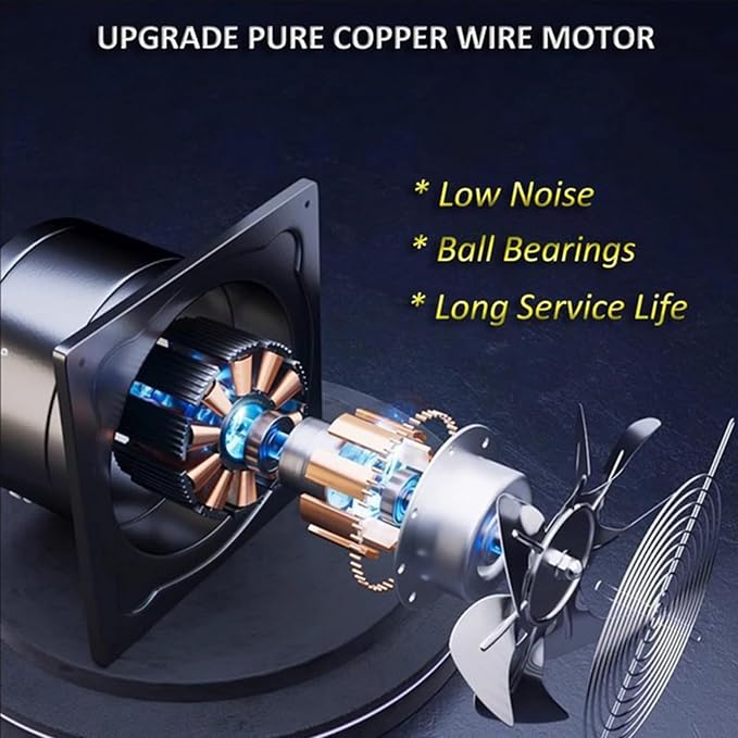16 inch, Upgraded Quiet Kitchen Exhaust Fan - Image 4