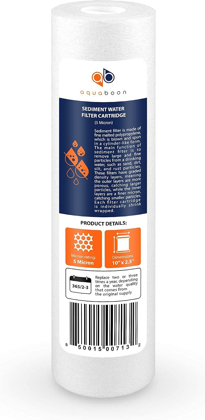 Aquaboon 5 Micron 10 x 2.5 Sediment Filter - Image 8