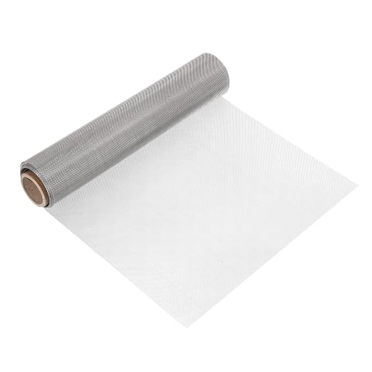 uxcell 30 Mesh 79" x 12" Woven Wire Mesh, 304 Stainless Steel Air Vent Filter by uxcell