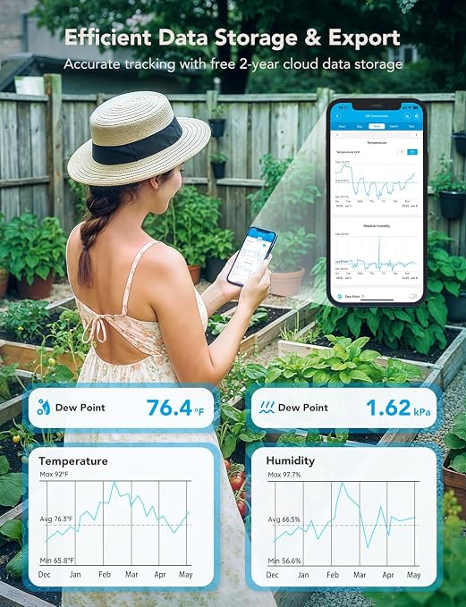 Govee WiFi Thermometer Hygrometer 3Pack H5103, Indoor Temperature Humidity - Image 7