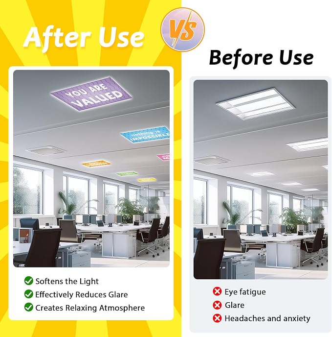6 Pcs Fluorescent Light Covers - Image 5