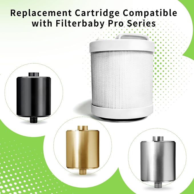 2-Pcs, Replacement Shower Filter Cartridge, Compatible - Image 3