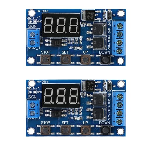 Hilitand 2pcs DC 5V-36V Timer Module Trigger Cycle Delay Timer Switch Turn by Hilitand