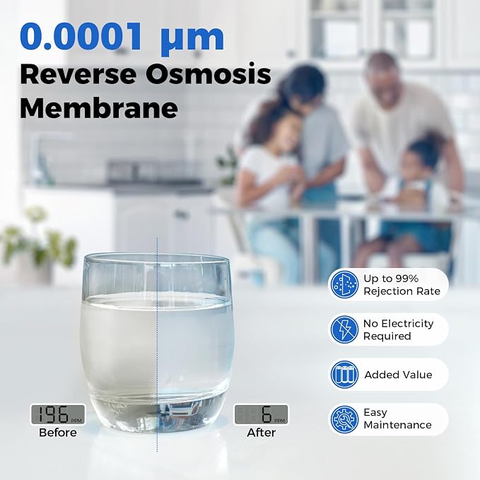 RTW5 SGS-Tested 5 Stage Reverse Osmosis Water Filter System - Image 4