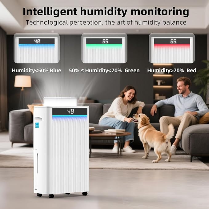 KeepGlad 5, 000 Sq.Ft 2025 Energy Star Max 80 Pint/Day Dehumidifier - Image 3