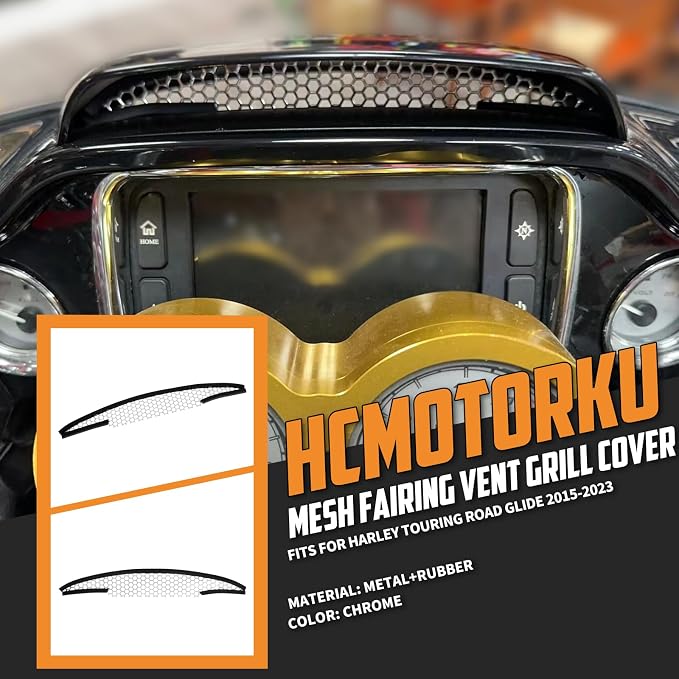 Motorcycle Mesh Fairing Grill Top Vent Grille Screen Fit - Image 2