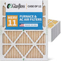 Glasfloss 20x25x1 MERV 11 AC & Furnace Air Filters. Case of 12. Actual Size: by Glasfloss