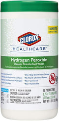 Clorox Healthcare Hydrogen Peroxide Cleaner Disinfectant Wipes, 6.75" x 9" by Clorox