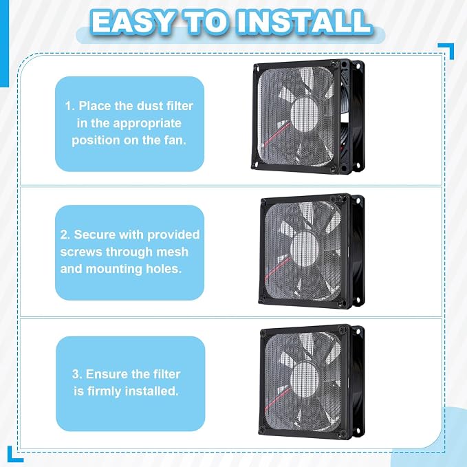 PATIKIL 83mm Fan Filter Grill - Image 5